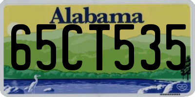 AL license plate 65CT535