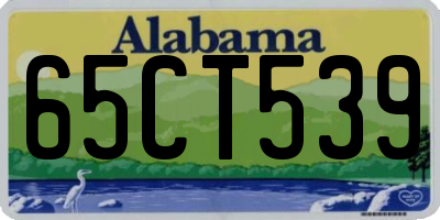 AL license plate 65CT539