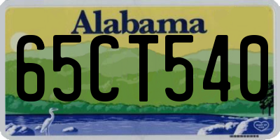 AL license plate 65CT540