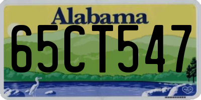 AL license plate 65CT547