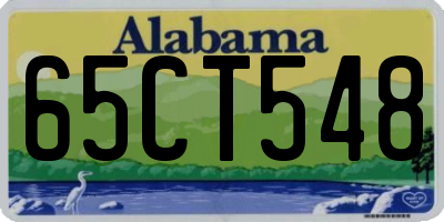 AL license plate 65CT548