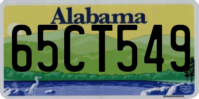 AL license plate 65CT549