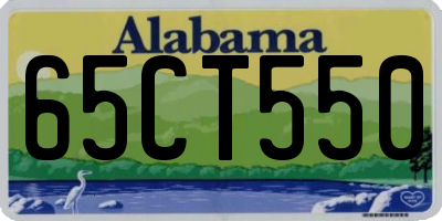AL license plate 65CT550