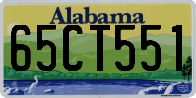 AL license plate 65CT551
