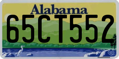 AL license plate 65CT552