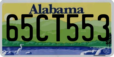 AL license plate 65CT553