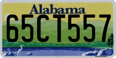 AL license plate 65CT557