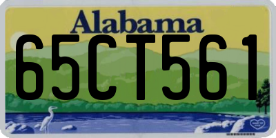 AL license plate 65CT561