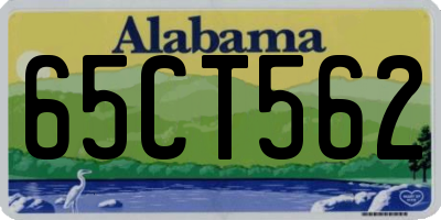 AL license plate 65CT562