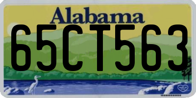 AL license plate 65CT563
