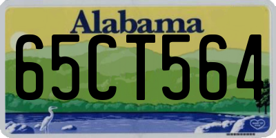 AL license plate 65CT564