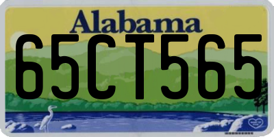 AL license plate 65CT565