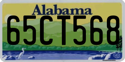 AL license plate 65CT568