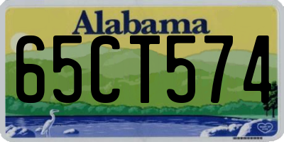 AL license plate 65CT574