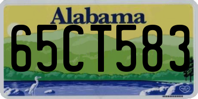 AL license plate 65CT583