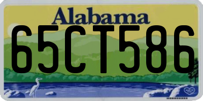 AL license plate 65CT586
