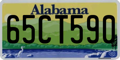 AL license plate 65CT590