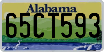 AL license plate 65CT593