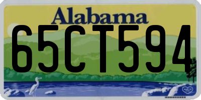 AL license plate 65CT594
