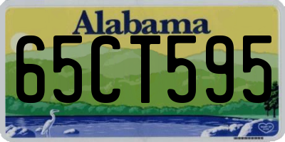 AL license plate 65CT595