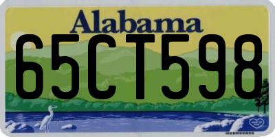 AL license plate 65CT598