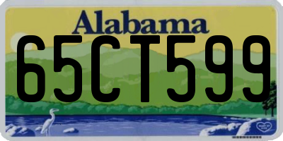 AL license plate 65CT599