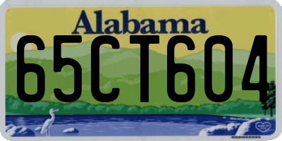 AL license plate 65CT604
