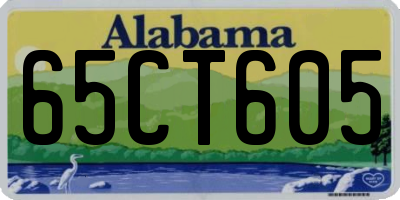 AL license plate 65CT605