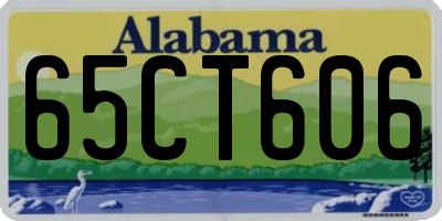 AL license plate 65CT606