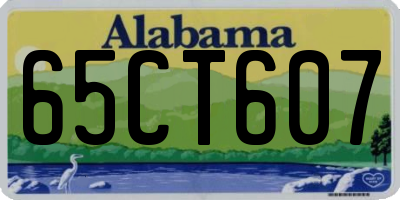 AL license plate 65CT607