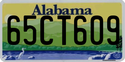 AL license plate 65CT609