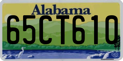 AL license plate 65CT610