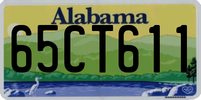 AL license plate 65CT611