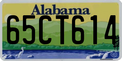 AL license plate 65CT614