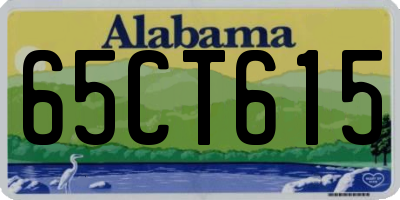 AL license plate 65CT615