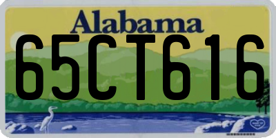AL license plate 65CT616