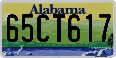 AL license plate 65CT617