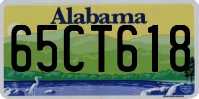 AL license plate 65CT618