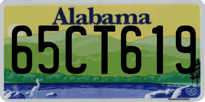 AL license plate 65CT619