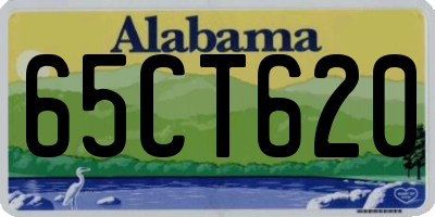 AL license plate 65CT620