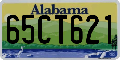 AL license plate 65CT621