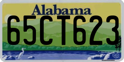 AL license plate 65CT623