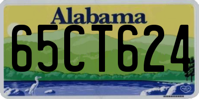 AL license plate 65CT624