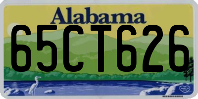 AL license plate 65CT626