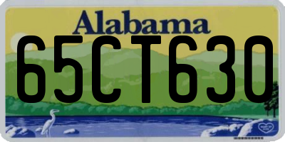 AL license plate 65CT630