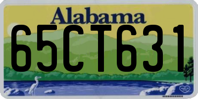 AL license plate 65CT631
