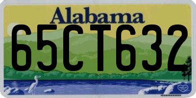 AL license plate 65CT632