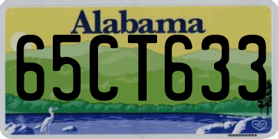 AL license plate 65CT633