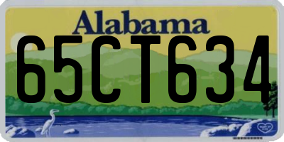 AL license plate 65CT634