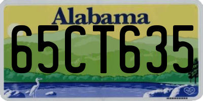 AL license plate 65CT635